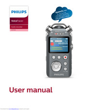 Philips VOICE TRACER DVT7500 User Manual