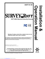 Vicon SVFT-MSH18C Installation And Operation Manual