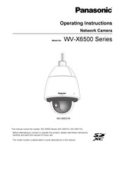 Panasonic WV-X6531N Operating Instructions Manual