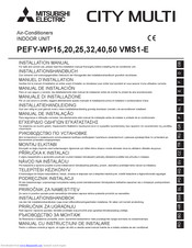 Mitsubishi Electric PEFY-WP15 VMS1-E Installation Manual