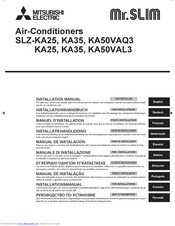 Mitsubishi Electric SLZ-KA50VAL3 Series Installation Manual