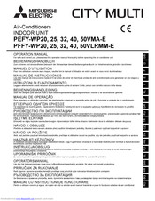 Mitsubishi Electric CITY MULTI PFFY-WP32VLRMM-E Operation Manual