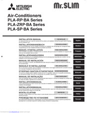 MITSUBISHI ELECTRIC ENGINEERING PLA-RP-BA Series Installation Manual
