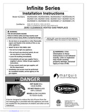 Marquis MQRB4436LPE Infinite Series Installation Instructions Manual