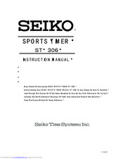 Seiko ST-306 Instruction Manual