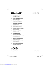 EINHELL GC-EM 1742 Original Operating Instructions