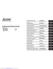Mitsubishi Electric MSZ-GA35VA Operating Instructions Manual