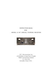 LTV G-187 Instruction Book