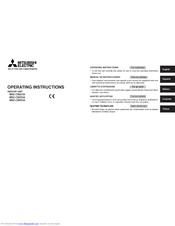 Mitsubishi Electric MSZ-CB22VA Operating Instructions Manual