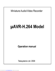 Telesystems ?AVR-H.264 Operation Manual