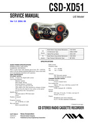 Aiwa CSD-XD51 Service Manual