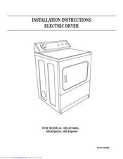 Whirlpool 3RLEQ8600 Installation Instructions Manual