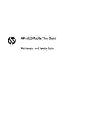 HP mt20 Maintenance And Service Manual