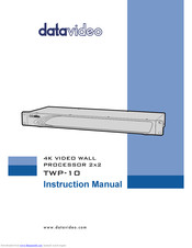 Datavideo TWP-10 Instruction Manual