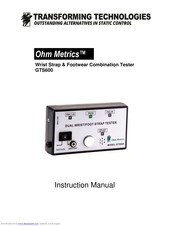 transforming technologies Ohm Metrics GTS600K Instruction Manual