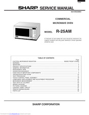 Sharp R-25AM Service Manual