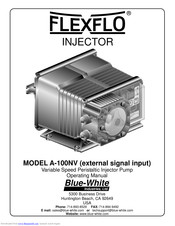 Blue-White industries flexflo A-100NV Operating Manual