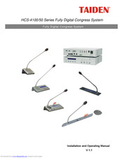 Taiden HCS-4100/50 Series Installation And Operating Manual