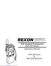 REXON RHP-500 Com Operation Manual