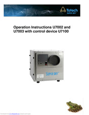 Totech U7100 Operation Instructions Manual