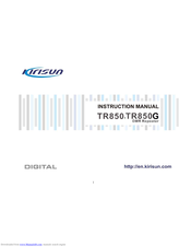 Kirisun TR850 Instruction Manual