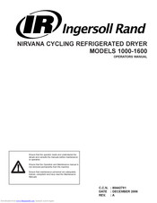 Ingersoll-Rand 1300 Operator's Manual