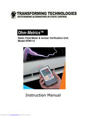 Transforming Technologies Ohm Metrics EFM115 Instruction Manual