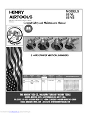 Henry Airtools 56 VL General Safety And Maintenance Manual