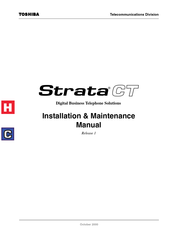 Toshiba Strata CT Installation & Maintenance Manual