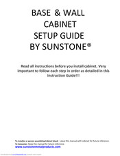 SUNSTONE ISLAND Instructions Manual