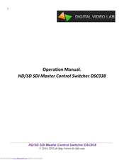 Digital Video Lab DSC938 Operation Manual