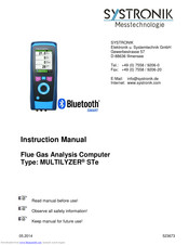 SYSTRONIK MULTILYZER STe Instruction Manual