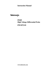 Tektronix P5205 Instruction Manual