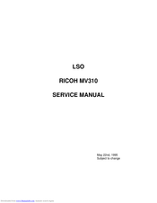 Ricoh MV310 Service Manual