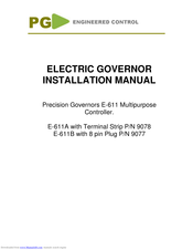 Precision Governors E-611 Installation Manual