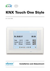 Elsner KNX Touch One Style Installation And Adjustment Manual