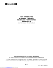 Isotech 96178 User Maintenance Manual/Handbook