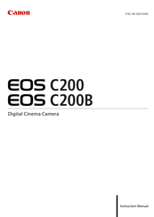 Canon EOS C200 Instruction Manual