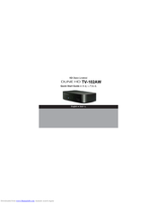 Dune HD TV-102AW Quick Start Manual