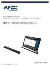 AMX MXR-1001-SL Installation & Hardware Reference Manual