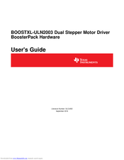 Texas Instruments BOOSTXL-ULN2003 User Manual