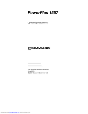 Seaward PowerPlus 1557 Operating Instructions Manual