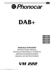 Phonocar VM222 Instruction Manual