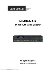 Milestone MP-HD-44A-N User Manual