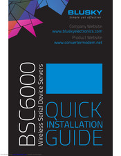 Bluesky BSC6000 Quick Installation Manual