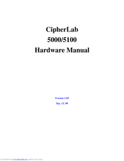 CipherLab 5100 Hardware Manual