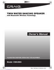 Craig CMA3584 Owner's Manual