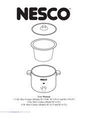 Nesco SC-150-13 User Manual