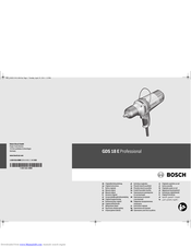 BOSCH GDS 18 E Manual