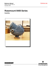 Emerson Rosemount 5400 Series Reference Manual
